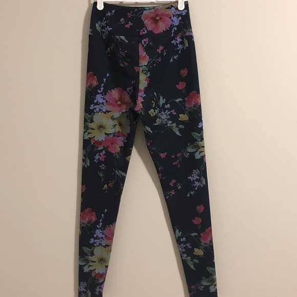ica navy super high waist bold floral leggings - Picture 3 of 7
